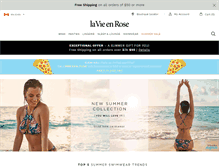 Tablet Screenshot of lavieenrose.com
