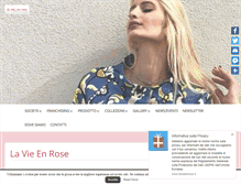Tablet Screenshot of lavieenrose.it